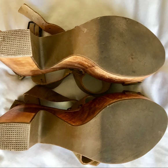 BEDSTU Genuine Leather Wooden Heels. SZ 9, NEW! - Picture 6 of 8